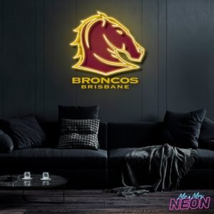 Brisbane Broncos Neon Light Artwork