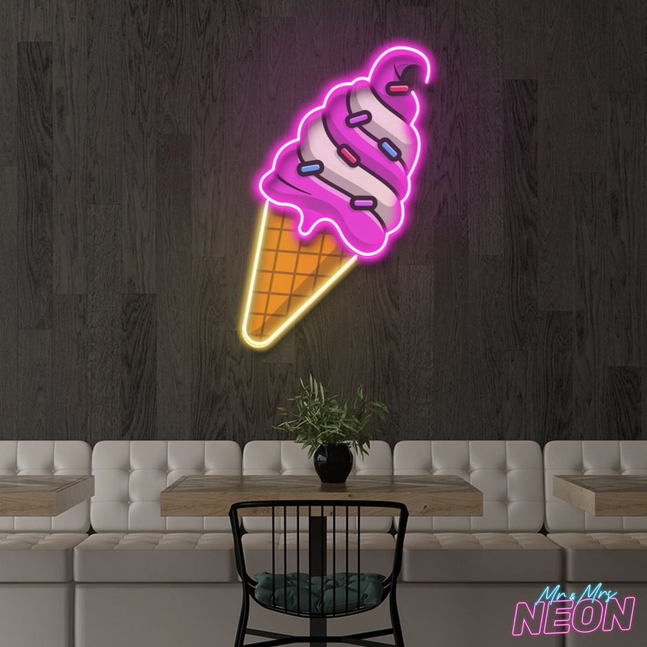 Ice Cream Led Neon Acrylic Artwork